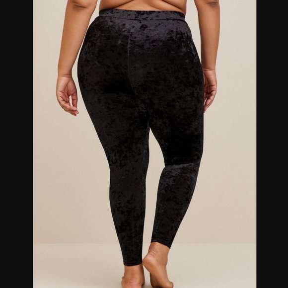 EUC, CUTE*- Full Length Signature Waist Crushed Velvet Legging | OFFERS WELCOME! - Picture 2 of 9